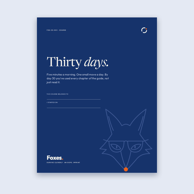 The 30-Day Fox Course lesson book cover
